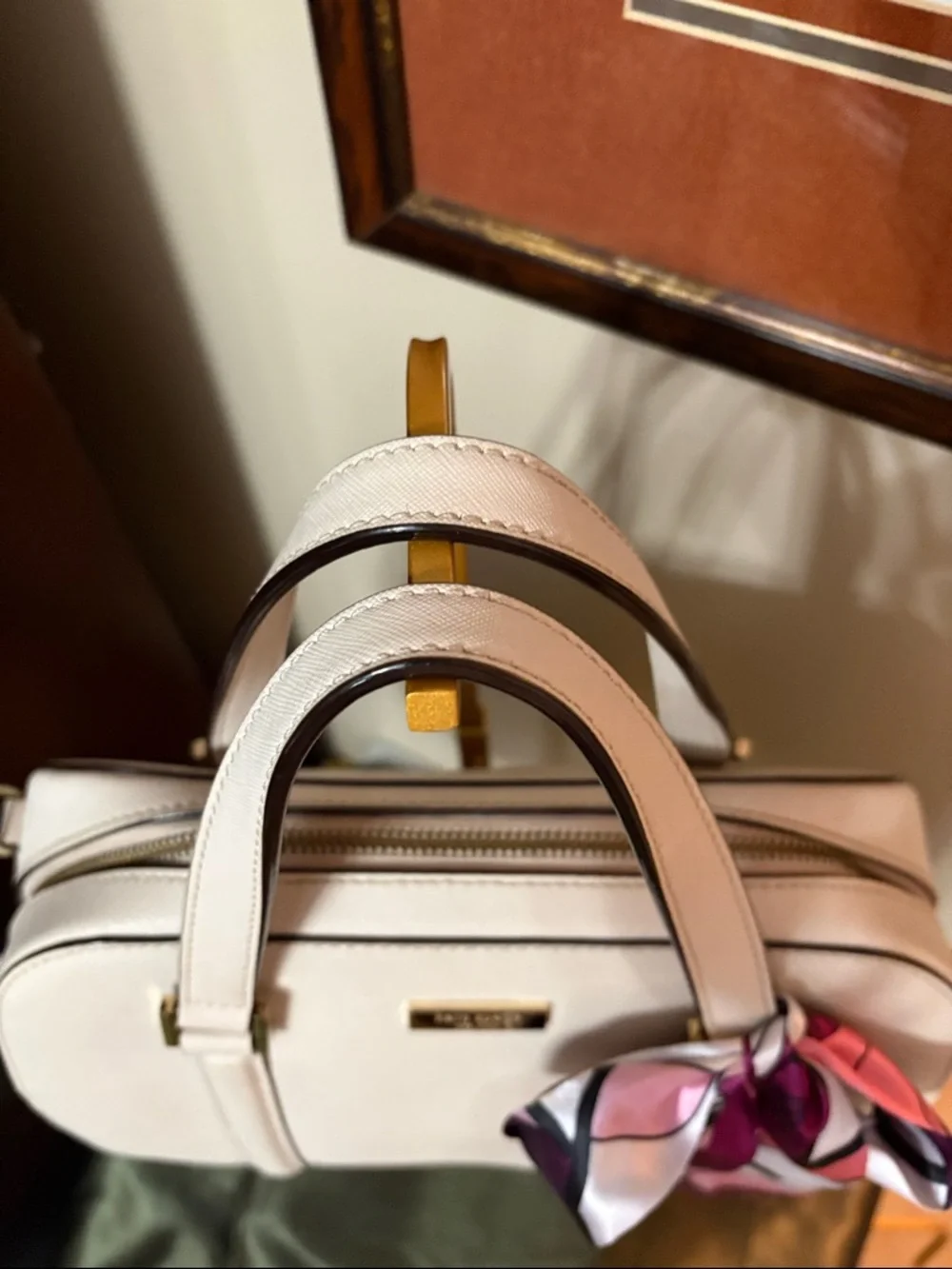Kate Spade Small Felix Lane Satchel saffiano leather dome bag